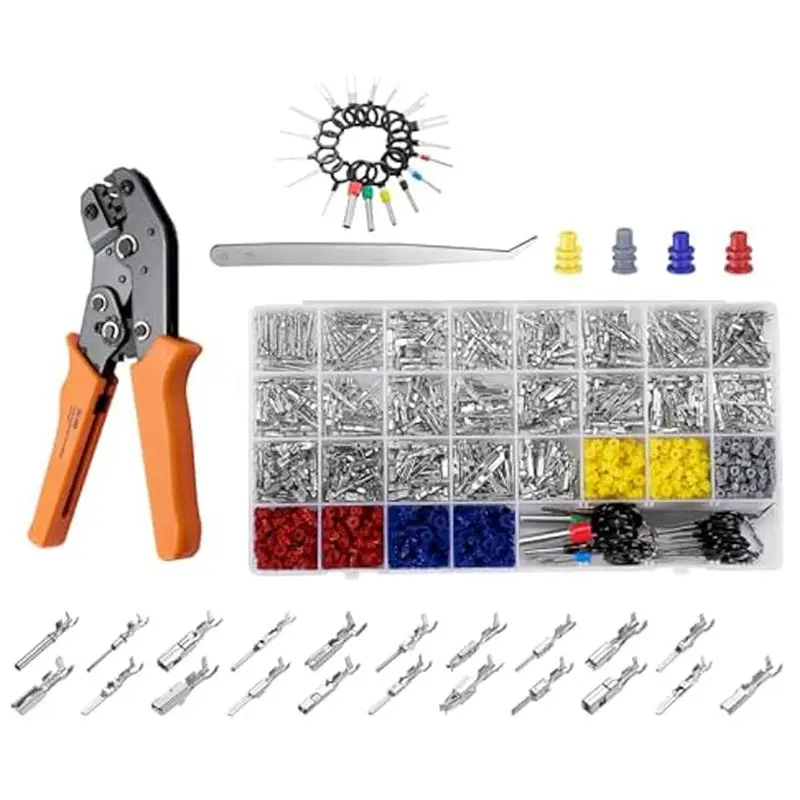 945 шт. комплект клеммных контактов, автомобильные электрические разъемы, неизолированная вилка 21 типа 1/1,5/1,8/2,2/2,8/3,5 мм
945 шт. комплект клеммных контактов, автомобильные электрические разъемы, неизолированная вилка 21 типа 1/1,5/1,8/2,2/2,8/3,5 мм