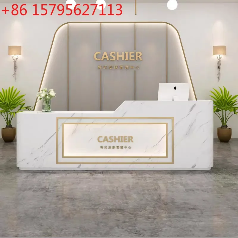 Light luxury clothing store Simple modern company Reception desk Beauty salon Front desk
Light luxury clothing store Simple modern company Reception desk Beauty salon Front desk