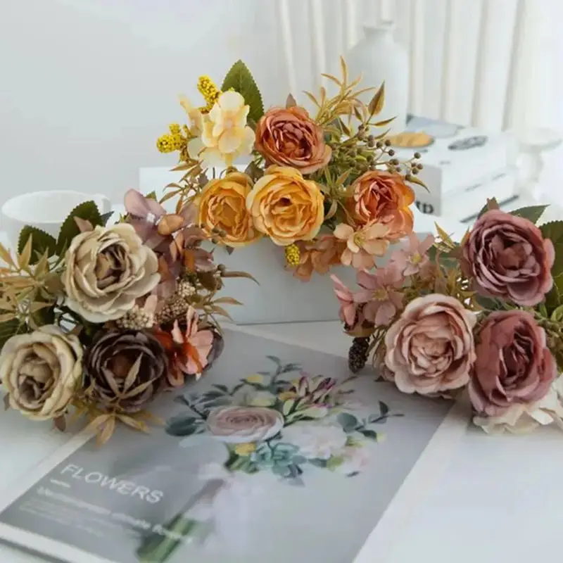 1pc Silk Rose Peony Artificial Flower Wedding bridal bouquet Home Christmas Outdoor garden wreath bonsai Diy gift festival Decor
1pc Silk Rose Peony Artificial Flower Wedding bridal bouquet Home Christmas Outdoor garden wreath bonsai Diy gift festival Decor