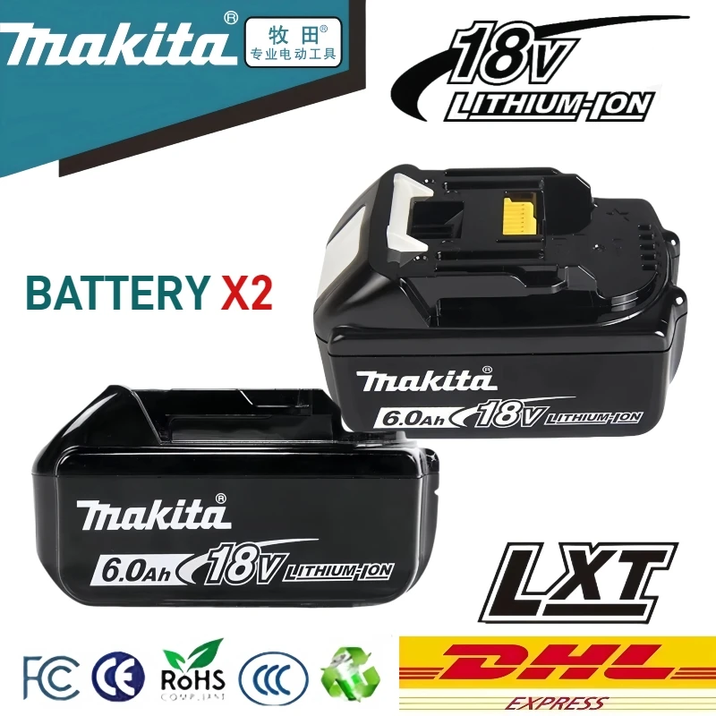 100% Genuine Makita battery 6.0Ah/5.0Ah Makita 18V battery rechargeable,replaceable Makita BL1860B BL1850B power tool battery
100% Genuine Makita battery 6.0Ah/5.0Ah Makita 18V battery rechargeable,replaceable Makita BL1860B BL1850B power tool battery