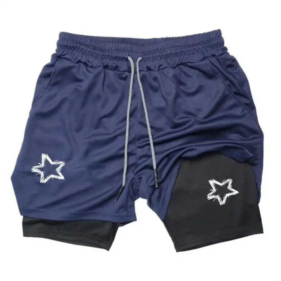 Mens Graphic 2-In-1 Quick-Dry Sports Shorts For Gym And Streetwear
Mens Graphic 2-In-1 Quick-Dry Sports Shorts For Gym And Streetwear