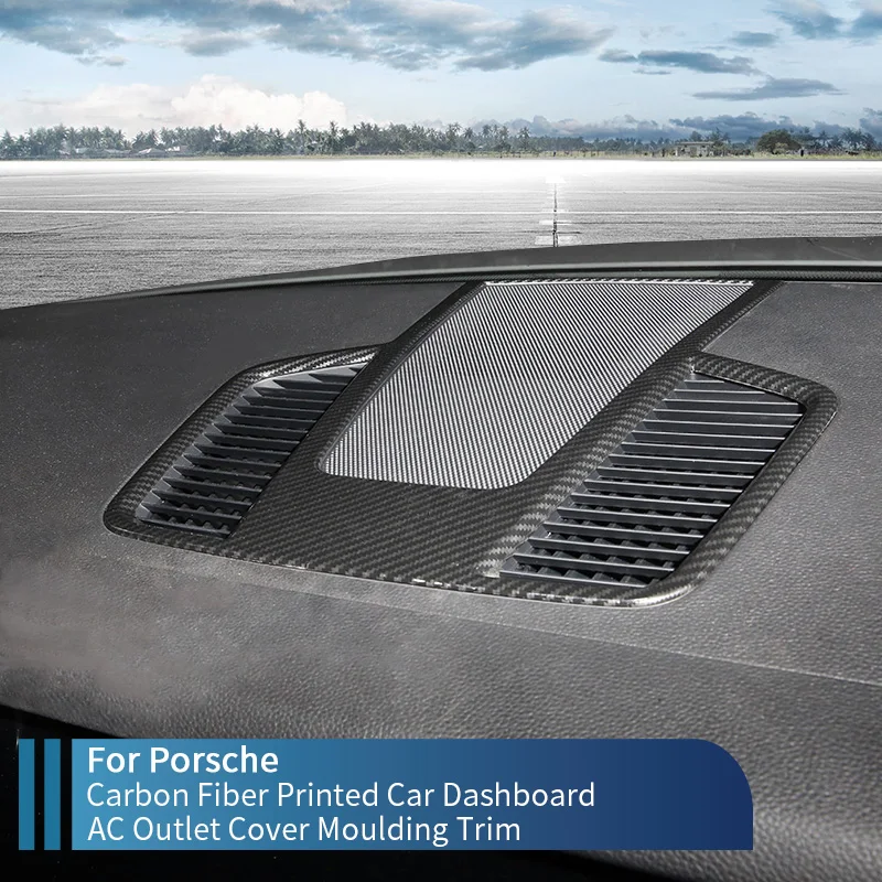 For Porsche Cayenne 2018 2019 Styling Sticker Carbon Fiber Printed Car Dashboard AC Outlet Cover Moulding Trim
For Porsche Cayenne 2018 2019 Styling Sticker Carbon Fiber Printed Car Dashboard AC Outlet Cover Moulding Trim