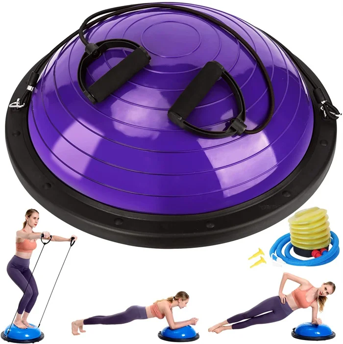 Gym Fitness Trainer Non-Slip Mini PVC Wave Speed Half Ball For Pilates Yoga Exercise And Massage Balance Trainer 1
Gym Fitness Trainer Non-Slip Mini PVC Wave Speed Half Ball For Pilates Yoga Exercise And Massage Balance Trainer 1