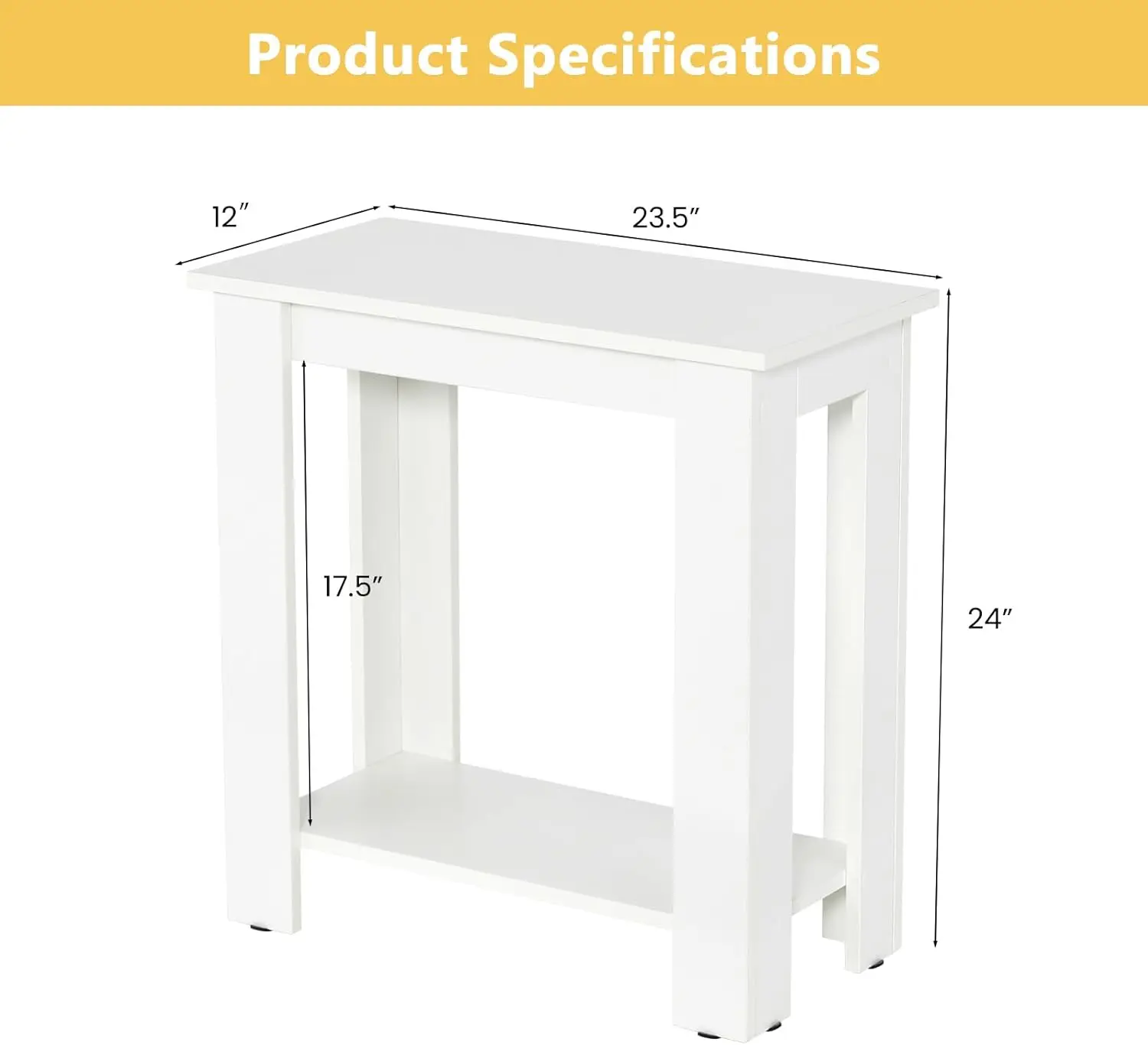 Goflame End Table, 2-Tier Sofa Side Table With Storage Shelf, Home Accent Table For Small Space, Coffee Table, Wood Display
Goflame End Table, 2-Tier Sofa Side Table With Storage Shelf, Home Accent Table For Small Space, Coffee Table, Wood Display