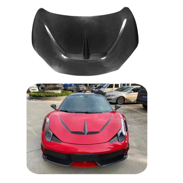 Передний капот из углеродного волокна в стиле SP для Ferrari 458 2011-2016 гг., обновленный передний капот двигателя, обвес на капот
Передний капот из углеродного волокна в стиле SP для Ferrari 458 2011-2016 гг., обновленный передний капот двигателя, обвес на капот