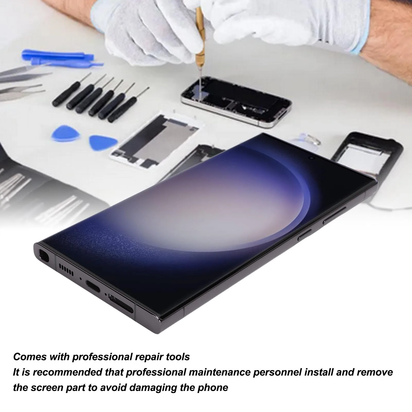 Phone Touch Screen Assembly 6.8 Inch Digitizer Screen for Samsung Galaxy S23 Ultra 5G SM S918B EU International Version
Phone Touch Screen Assembly 6.8 Inch Digitizer Screen for Samsung Galaxy S23 Ultra 5G SM S918B EU International Version