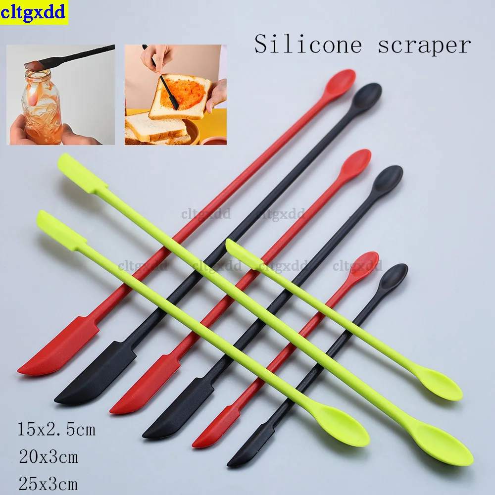 Cltgxdd 1 set cosmetics bottle silicone mini scraper kitchen baking double head scraper spoon jam bottle three piece set
Cltgxdd 1 set cosmetics bottle silicone mini scraper kitchen baking double head scraper spoon jam bottle three piece set