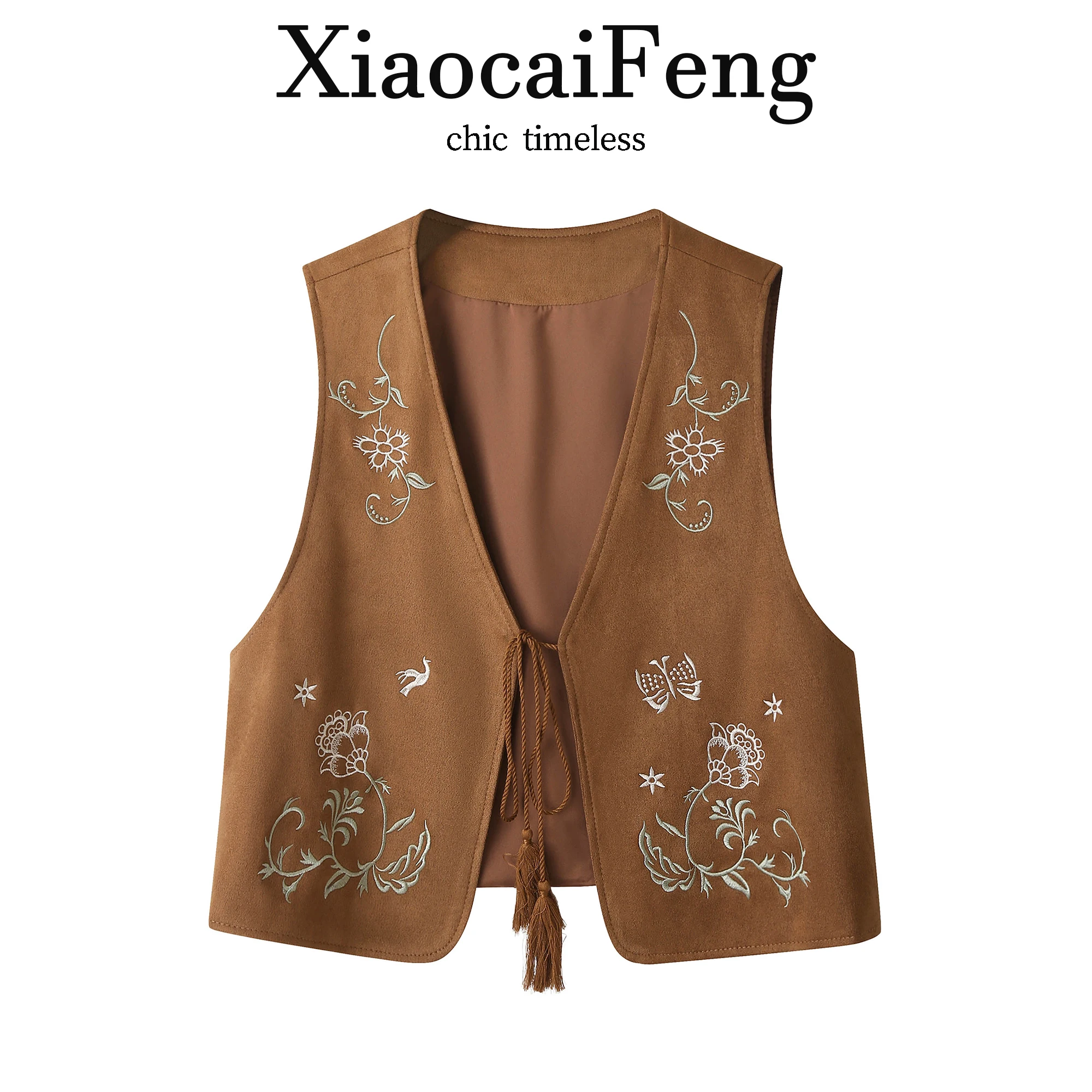 Bohemian Embroidered Belted Vest Women's Outerwear Holiday Style Skirt Shoulder Pad Photo Shoot Short Coat Floral Pattern
Bohemian Embroidered Belted Vest Women's Outerwear Holiday Style Skirt Shoulder Pad Photo Shoot Short Coat Floral Pattern