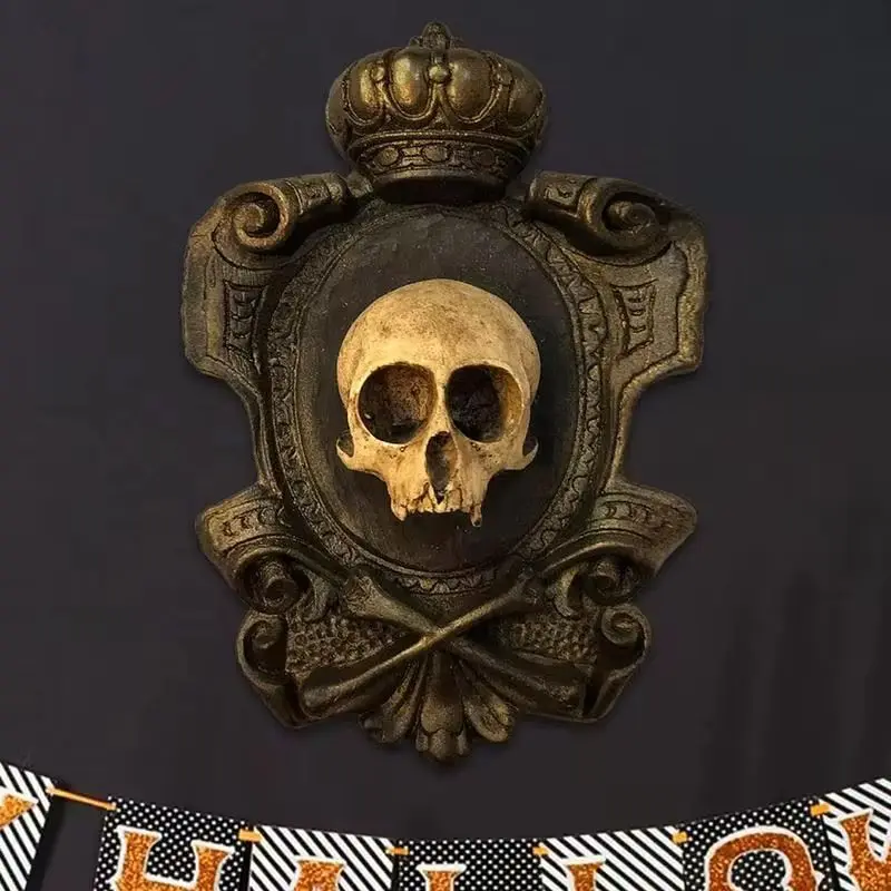 Hanging Skull Plaque Wall-Mounted Skull And Skull Plaque Pendant Halloween Gothic Hanging Skull Statues
Hanging Skull Plaque Wall-Mounted Skull And Skull Plaque Pendant Halloween Gothic Hanging Skull Statues