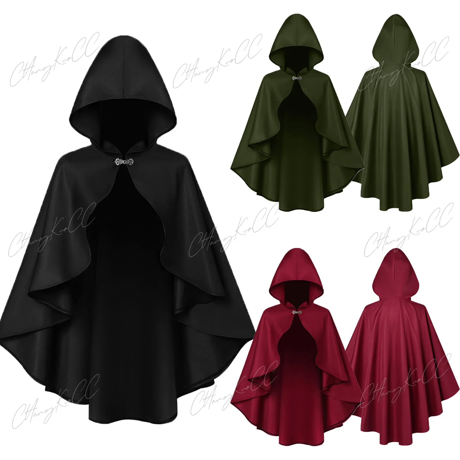 Medieval Black Hooded Cloak Halloween Retro Battle Warrior Cosplay Costume Cape Adults Dress Up Costume
Medieval Black Hooded Cloak Halloween Retro Battle Warrior Cosplay Costume Cape Adults Dress Up Costume