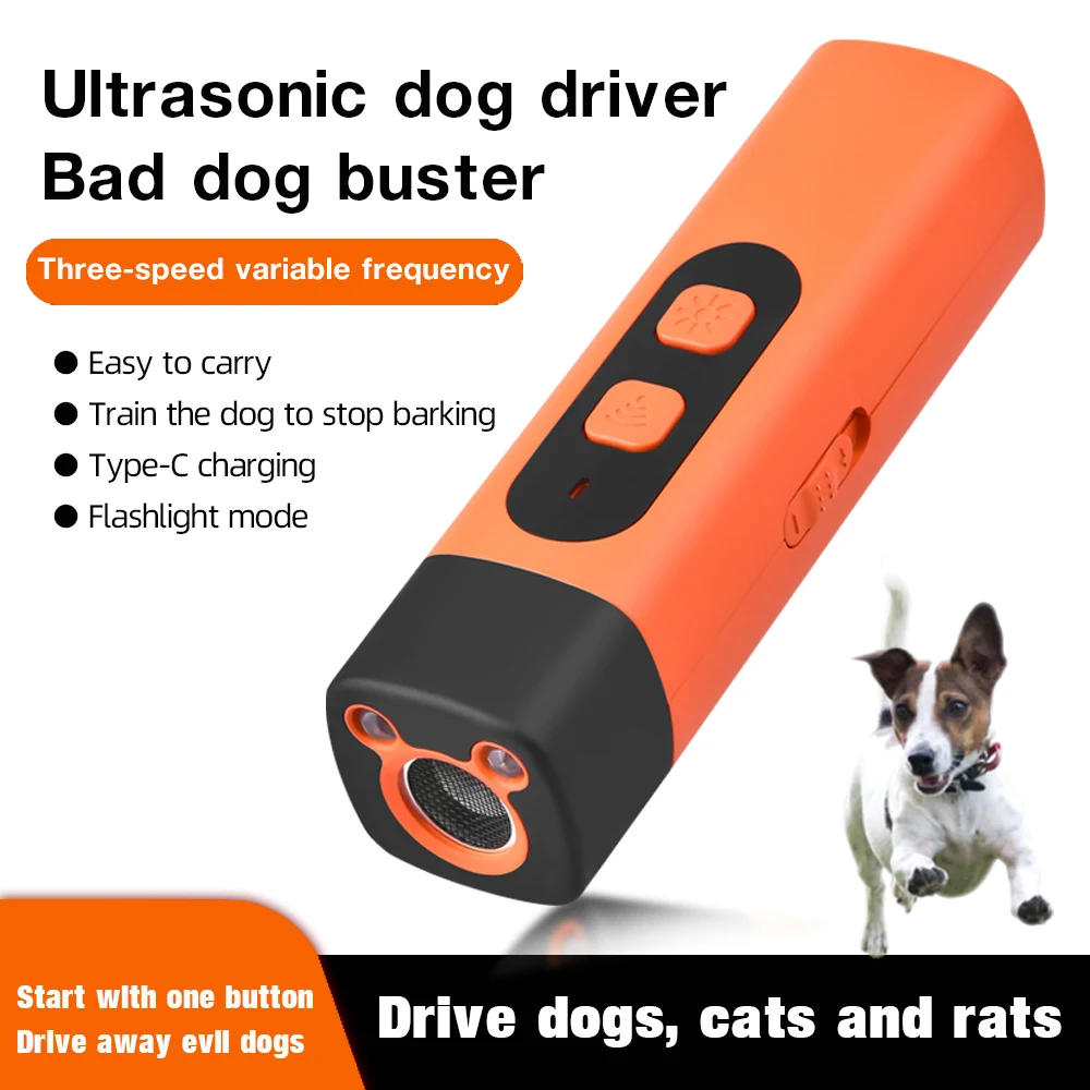 3 Frequencies Ultrasonic Dog Repeller Anti Bark Device for Dogs Barking Deterrent Devices with LED Flashlight Stop Bad Behavior
3 Frequencies Ultrasonic Dog Repeller Anti Bark Device for Dogs Barking Deterrent Devices with LED Flashlight Stop Bad Behavior