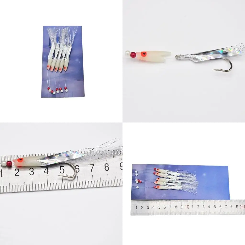 652F 5 Pcs Bass Cod Fishing Lures Luminous Fishing Hook Sea Fishing Tackle with Crystal Flash Saltwater Fishing jig
652F 5 Pcs Bass Cod Fishing Lures Luminous Fishing Hook Sea Fishing Tackle with Crystal Flash Saltwater Fishing jig