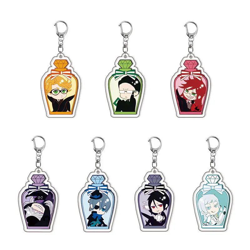 Black Butler Sebastian Michaelis Anime Acrylic Keychain Jewelry Fans Key Chain Related Product Friends Gift Bag Charms Souvenir
Black Butler Sebastian Michaelis Anime Acrylic Keychain Jewelry Fans Key Chain Related Product Friends Gift Bag Charms Souvenir