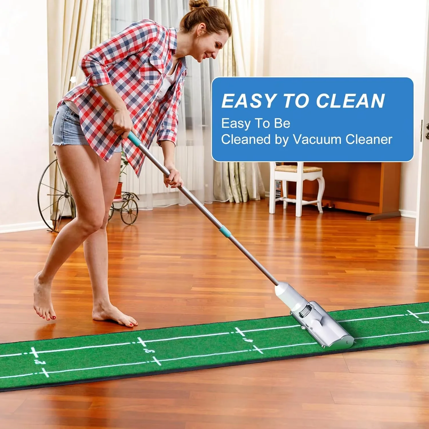 Golf Putting Mat Indoor & Outdoor Professional Golf Practice Putting Green Mat with Distance Marker Anti Slip Backing Golf Train
Golf Putting Mat Indoor & Outdoor Professional Golf Practice Putting Green Mat with Distance Marker Anti Slip Backing Golf Train