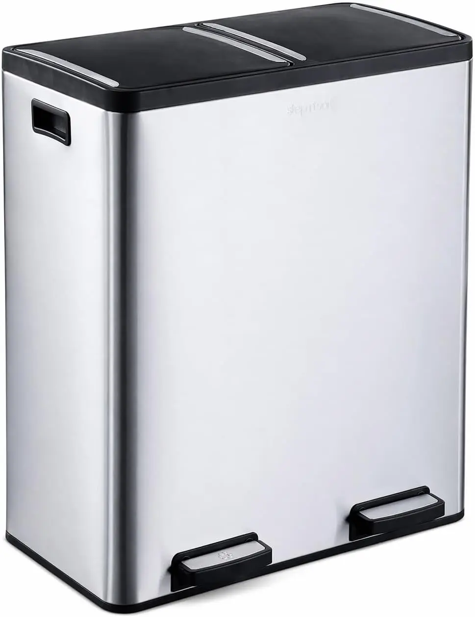 18.5 Gallon Dual Trash and Recycling Bin with Soft-Close Lids, Removable Inner Bins for Kitchen
18.5 Gallon Dual Trash and Recycling Bin with Soft-Close Lids, Removable Inner Bins for Kitchen