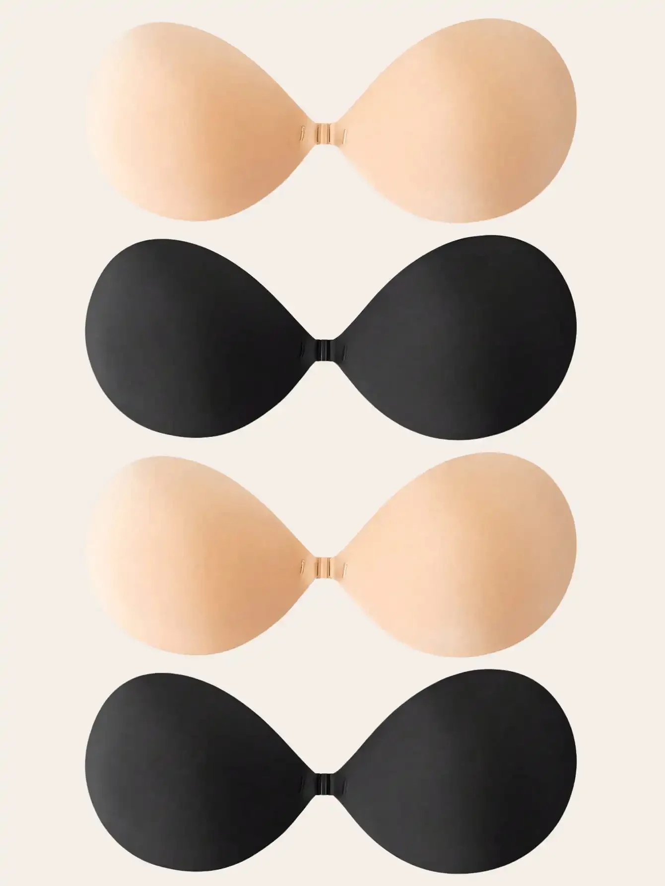 1/2pcs Women Silicone Sticky Bra, Invisible Strap Lift Up Design, Self-Adhesive Strapless Invisible Style, Suitable For Wedding
1/2pcs Women Silicone Sticky Bra, Invisible Strap Lift Up Design, Self-Adhesive Strapless Invisible Style, Suitable For Wedding