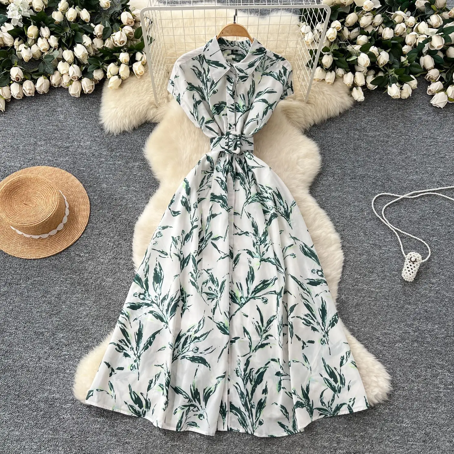 Women Casual Long Shirt Dress Turn Down Collar Single Breasted Splice Sleeveless Print Dresses Vestidos High Waist Summer 2025
Women Casual Long Shirt Dress Turn Down Collar Single Breasted Splice Sleeveless Print Dresses Vestidos High Waist Summer 2025