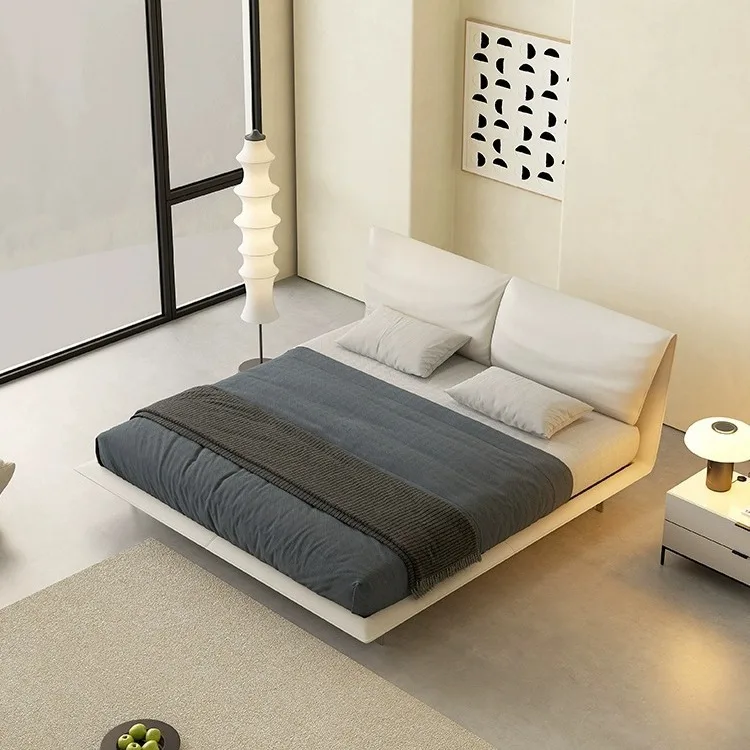Customizable Italian minimalist elephant ear bed first layer cowhide leather bed master bedroom double 2 * 2 meters bed leather
Customizable Italian minimalist elephant ear bed first layer cowhide leather bed master bedroom double 2 * 2 meters bed leather
