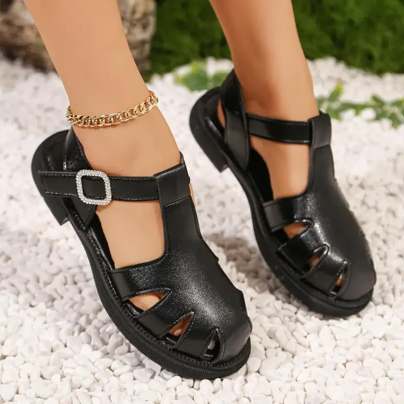 Shoes Female 2026 Buckle Strap Women's Sandals Fashion Solid Casual Sandals Women New Peep Toe Flat Sandals Summer Beach Shoes
Shoes Female 2026 Buckle Strap Women's Sandals Fashion Solid Casual Sandals Women New Peep Toe Flat Sandals Summer Beach Shoes