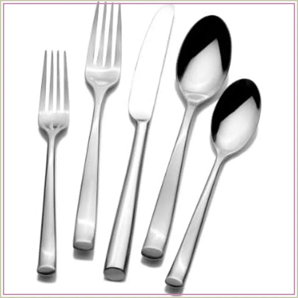 20-Piece Flatware Set for 4, 18/0 Stainless Steel Silverware, Dishwasher Safe
20-Piece Flatware Set for 4, 18/0 Stainless Steel Silverware, Dishwasher Safe