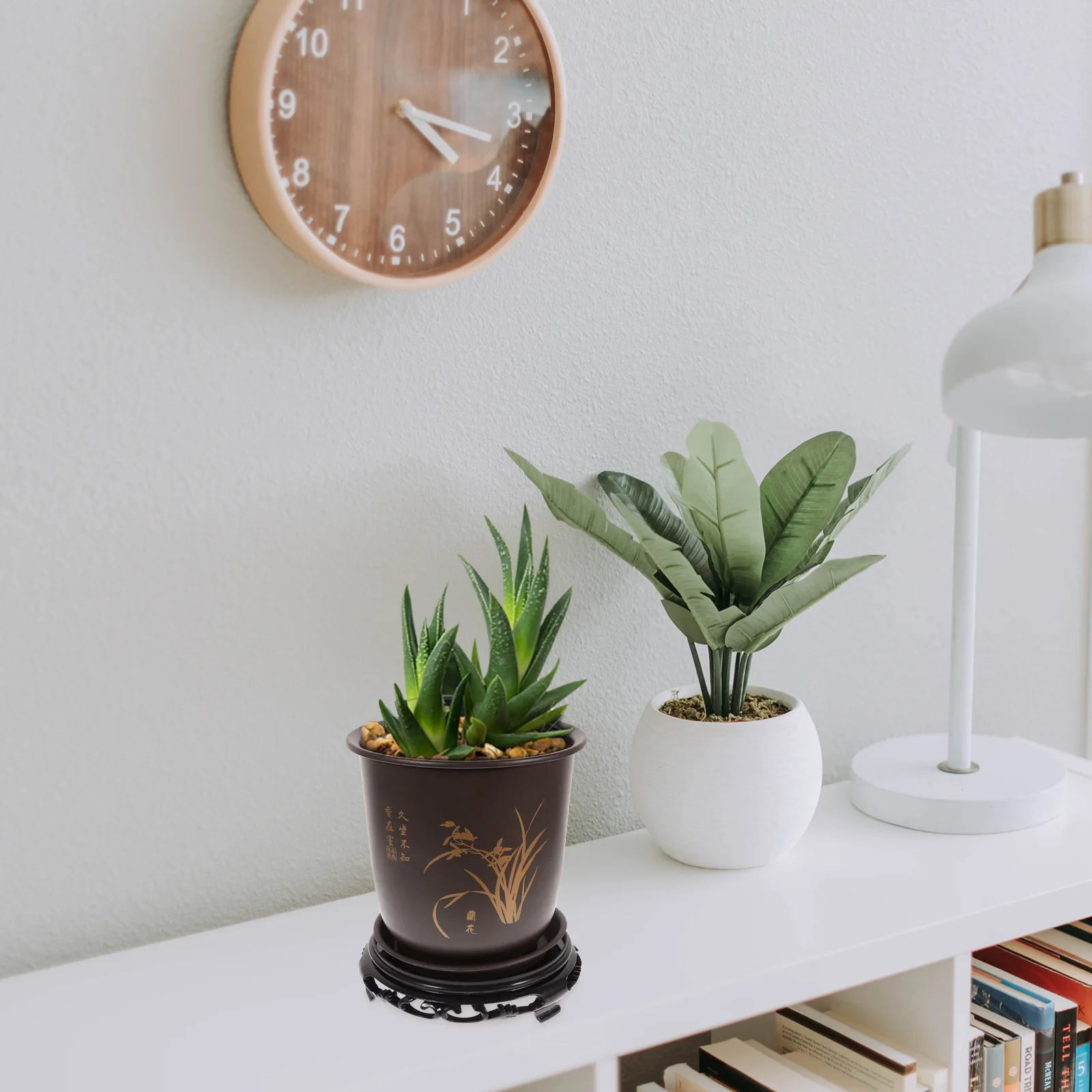 1Set Plastic Plant Pot with Tray Rounded Flower Storage Holder for Home Balcony Courtyard Greenhouse Use Strong Long-Lasting
1Set Plastic Plant Pot with Tray Rounded Flower Storage Holder for Home Balcony Courtyard Greenhouse Use Strong Long-Lasting