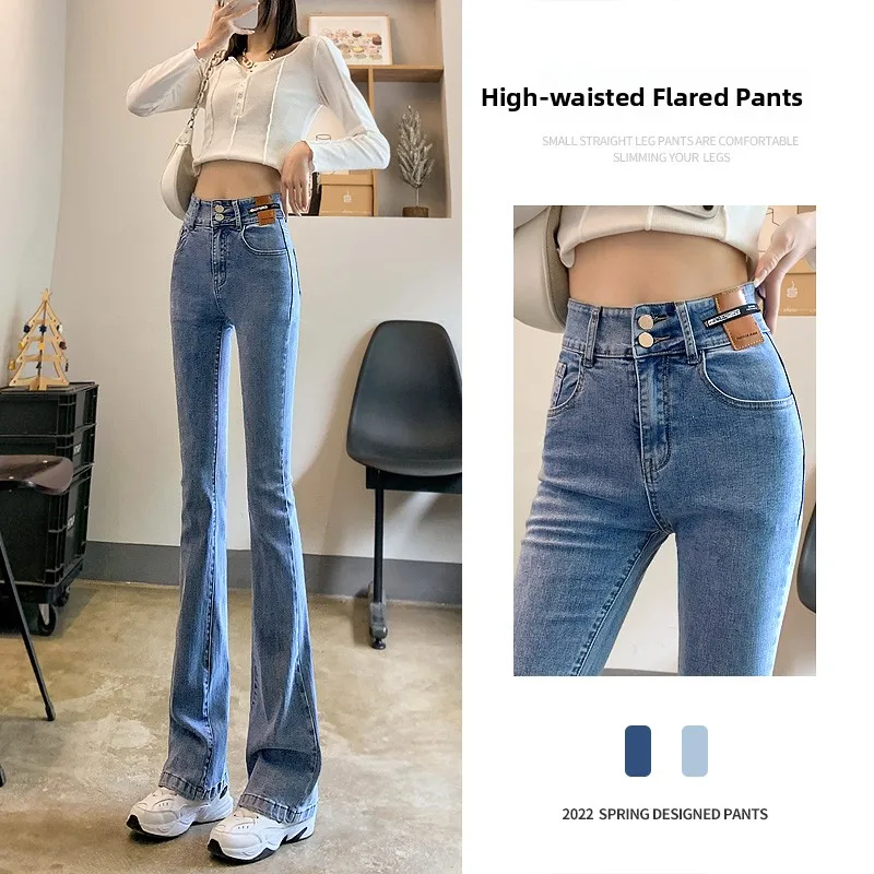High Waist Draping Thin Denim Jeans Women's Autumn Fashion 2024 Straight Leg Micro Flared Pants Long Floor-Length Skinnifying
High Waist Draping Thin Denim Jeans Women's Autumn Fashion 2024 Straight Leg Micro Flared Pants Long Floor-Length Skinnifying