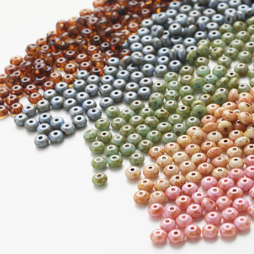 50PCS Czech Mottled Brown Green Flat Round Spacer Beads 2.5x4mm Handmade Jewelry DIY Making Supplies Material Accessories
50PCS Czech Mottled Brown Green Flat Round Spacer Beads 2.5x4mm Handmade Jewelry DIY Making Supplies Material Accessories