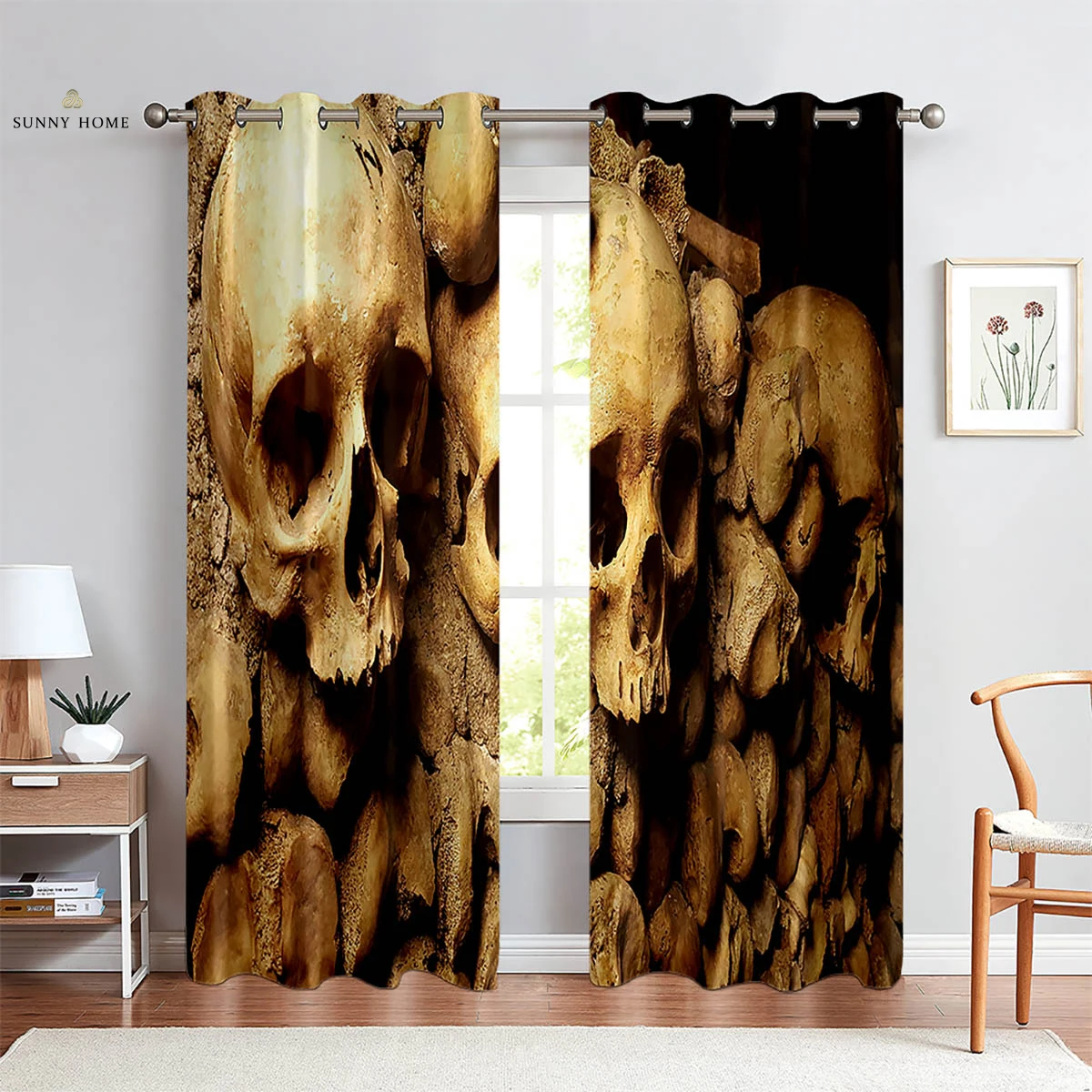 Halloween Skull Cartoon Print Curtains Suitable For Children's Room Living Room Restaurant Holiday Party Decoration Curtains
Halloween Skull Cartoon Print Curtains Suitable For Children's Room Living Room Restaurant Holiday Party Decoration Curtains
