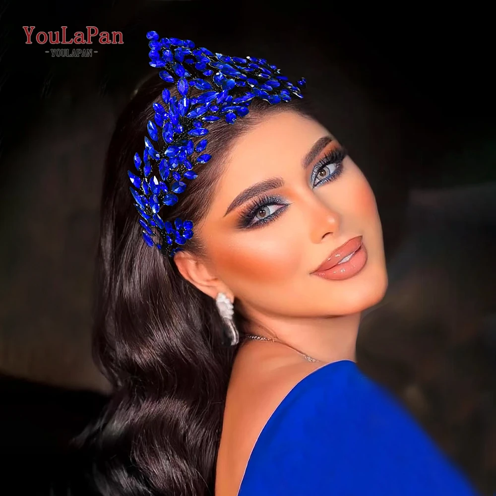 TOPQUEEN Blue Color Rhinestone Hairband Bridal Luxury Headband Wedding Hair Accessories Bride Headpiece Party Hair Hoop HP868
TOPQUEEN Blue Color Rhinestone Hairband Bridal Luxury Headband Wedding Hair Accessories Bride Headpiece Party Hair Hoop HP868