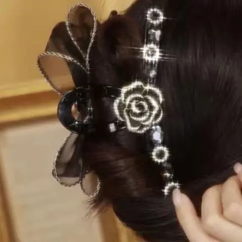 Japanese and Korean Style Beach Party Bow Clip AB Double-sided Rose Plate Hair Clip Noble Hair Clip for Women Girls
Japanese and Korean Style Beach Party Bow Clip AB Double-sided Rose Plate Hair Clip Noble Hair Clip for Women Girls