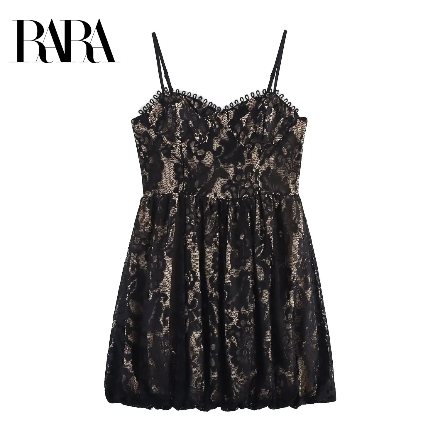 RARA 2025 New Arrival Women's Spaghetti Strap Lace - trimmed Sweetheart Neckline Short Dress for Party Nightclub Wear
RARA 2025 New Arrival Women's Spaghetti Strap Lace - trimmed Sweetheart Neckline Short Dress for Party Nightclub Wear