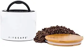 Керамическая кофейница AirScape – маленькая, герметичная, с бамбуковой крышкой – белая
Керамическая кофейница AirScape – маленькая, герметичная, с бамбуковой крышкой – белая