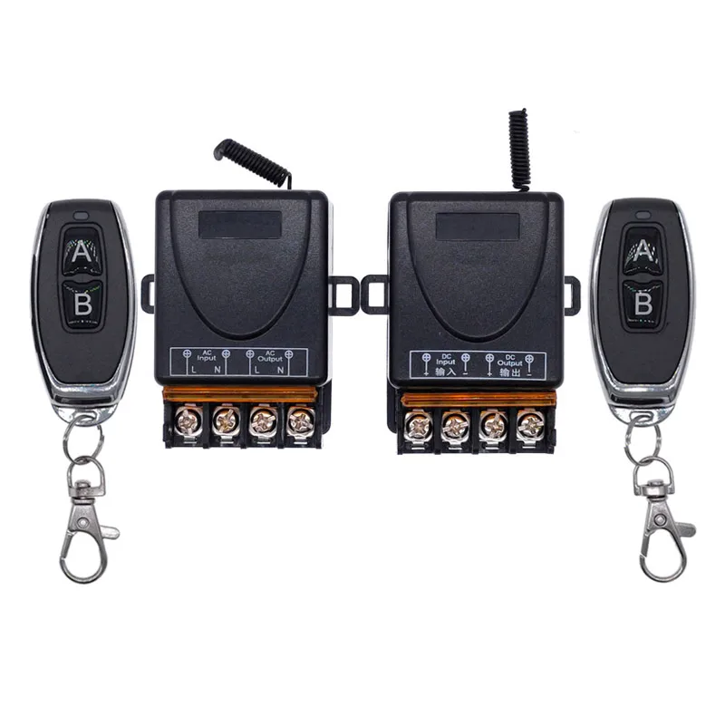 1Pcs Wireless Remote Controller Switch DC12V/24V AC220V/110V MAX 40A Universal Relay Receiver Module Wide Voltage 433Mhz EV1527
1Pcs Wireless Remote Controller Switch DC12V/24V AC220V/110V MAX 40A Universal Relay Receiver Module Wide Voltage 433Mhz EV1527
