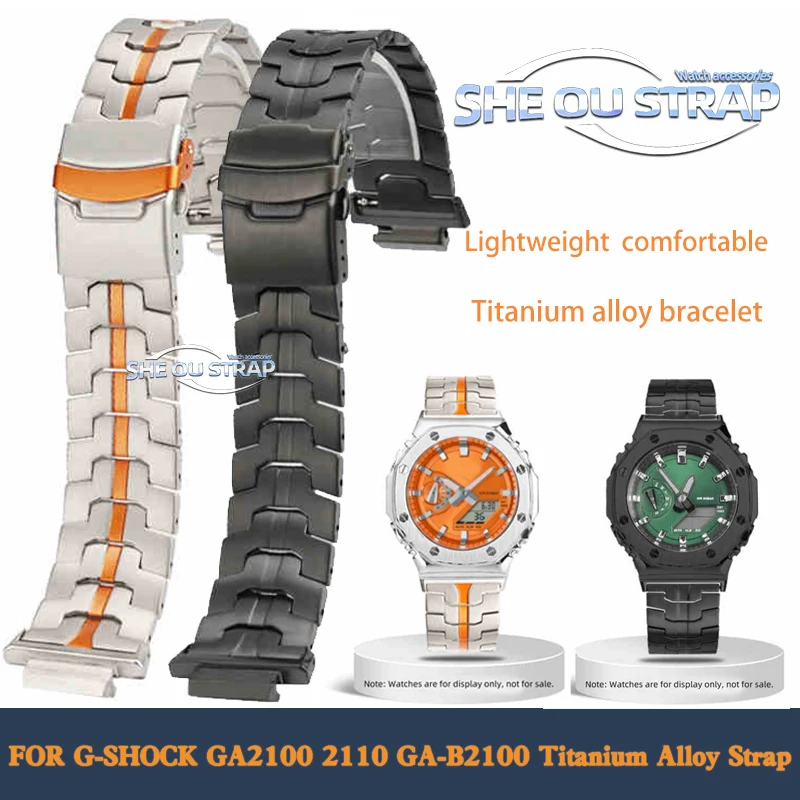 For Casio G-SHOCK CasiOak GA-2100 GA2110 GA-B2100 Titanium Watch Band Lightweight Replacement Men Wristband Spare Accessories
For Casio G-SHOCK CasiOak GA-2100 GA2110 GA-B2100 Titanium Watch Band Lightweight Replacement Men Wristband Spare Accessories