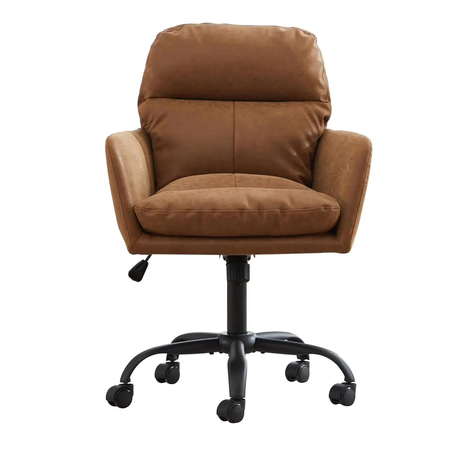 Регулируемое офисное кресло со средней спинкой из искусственной кожи, вращение на 360°, с подлокотниками, на колесиках, для спальни и гостиной, коричневое, на заказ
Регулируемое офисное кресло со средней спинкой из искусственной кожи, вращение на 360°, с подлокотниками, на колесиках, для спальни и гостиной, коричневое, на заказ