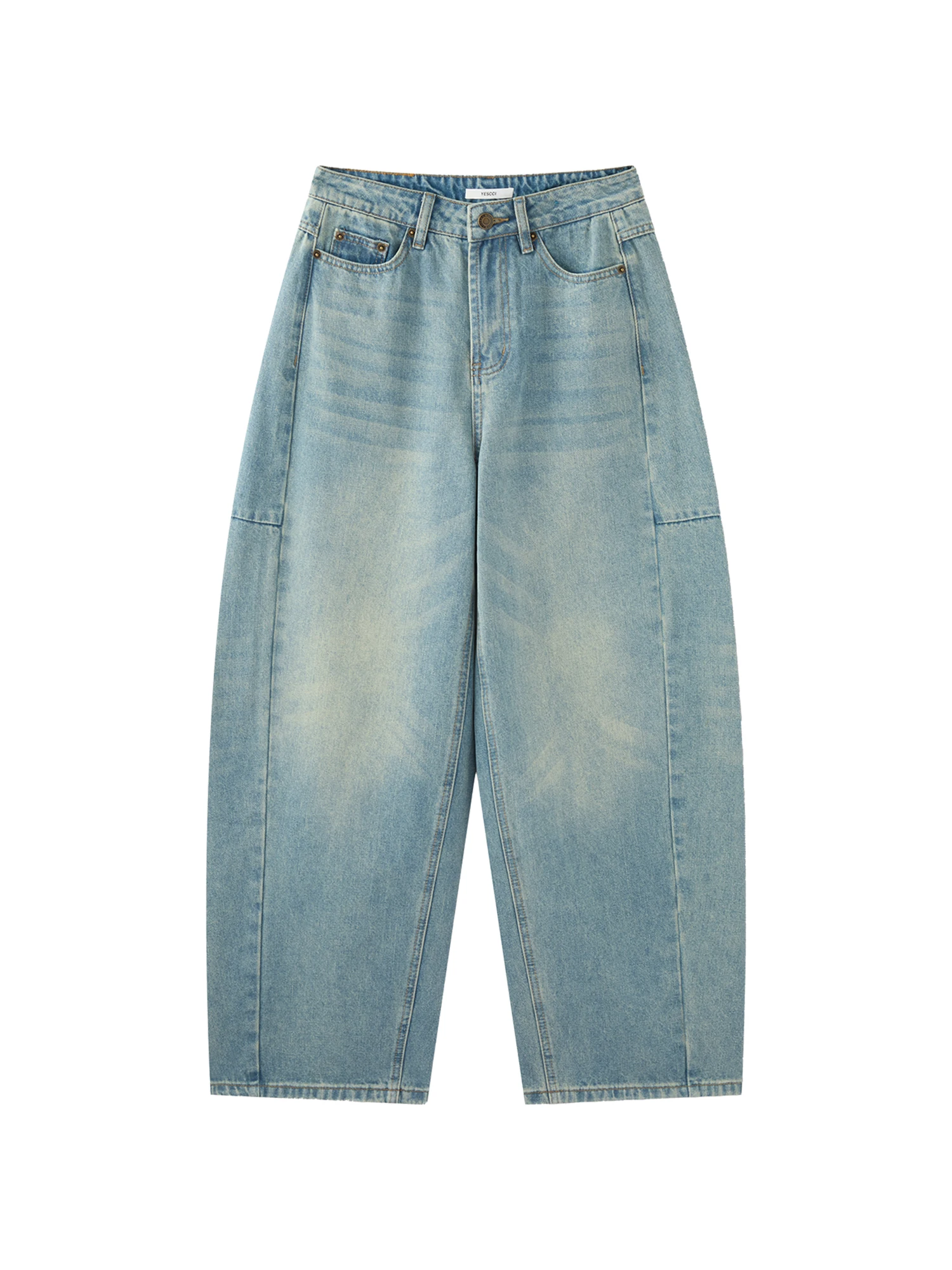 Джинсы Yescci в корейском стиле, повседневные, светло-голубые, женские, свободного кроя, с эффектом похудения, осенняя новинка
Джинсы Yescci в корейском стиле, повседневные, светло-голубые, женские, свободного кроя, с эффектом похудения, осенняя новинка