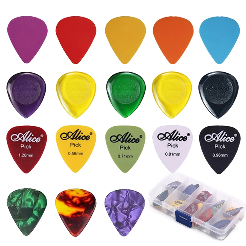 30PCS Guitar Picks Set – Celluloid & Teardrop Styles Gauges 0.46-1.5mm – Bulk Boxed Plectrums for Acoustic & Electric Guitar TMZ
30PCS Guitar Picks Set – Celluloid & Teardrop Styles Gauges 0.46-1.5mm – Bulk Boxed Plectrums for Acoustic & Electric Guitar TMZ