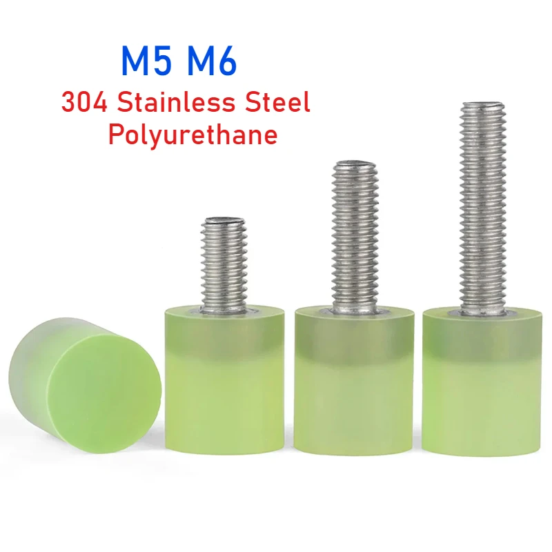 M5 M6 SUS304 Stainless Steel Polyurethane Coated Screw Buffer Anti-collision Cylindrical Head Rubber Head Stop Bolts
M5 M6 SUS304 Stainless Steel Polyurethane Coated Screw Buffer Anti-collision Cylindrical Head Rubber Head Stop Bolts