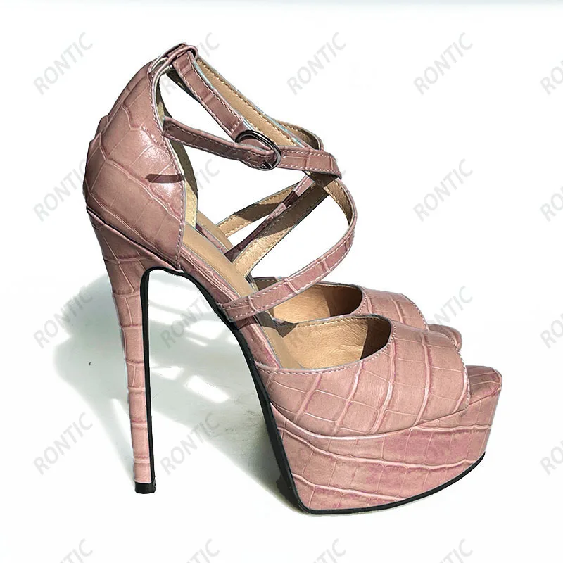 Rontic/женские сандалии ручной работы на платформе, пикантные туфли на шпильке с открытым носком, довольно небесно-голубые, белые, розовые туфли для вечеринок, размер США 5-20
Rontic/женские сандалии ручной работы на платформе, пикантные туфли на шпильке с открытым носком, довольно небесно-голубые, белые, розовые туфли для вечеринок, размер США 5-20