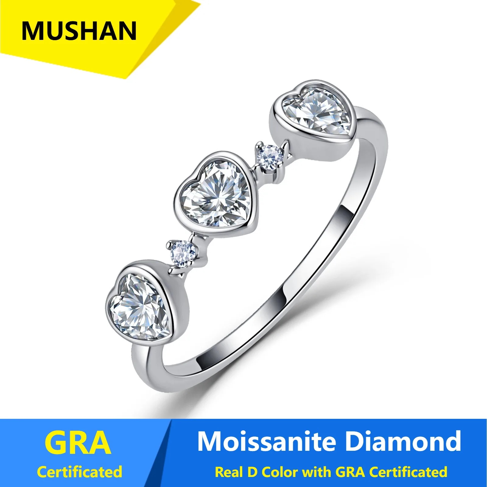MUSHAN Luxury Jewelry 925 Sterling Silver Ring Band Women GRA Certificated Moissanite Diamond Emerald D Color Rings Fine Jewelry
MUSHAN Luxury Jewelry 925 Sterling Silver Ring Band Women GRA Certificated Moissanite Diamond Emerald D Color Rings Fine Jewelry
