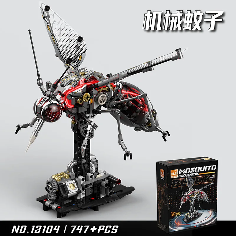 Hand-cranked Techanical Mosquito Building Blocks Disgusting Ghost Mecha Animal Cyberpunk Insect Model Toys Collector's Figure
Hand-cranked Techanical Mosquito Building Blocks Disgusting Ghost Mecha Animal Cyberpunk Insect Model Toys Collector's Figure