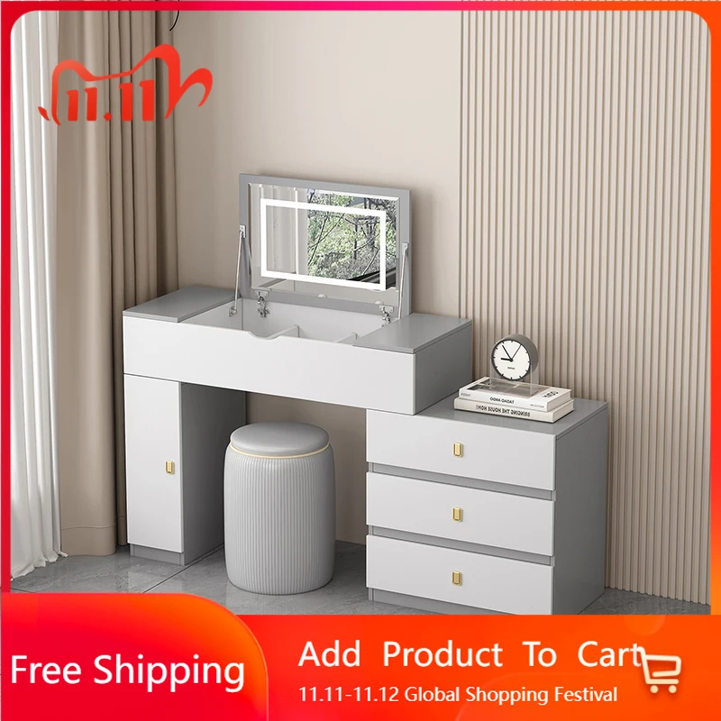 Modern European Dressing Table Console Minimalist Organizer Beauty Vanity Table Light Luxury Service Comoda Pra Quarto Furniture
Modern European Dressing Table Console Minimalist Organizer Beauty Vanity Table Light Luxury Service Comoda Pra Quarto Furniture