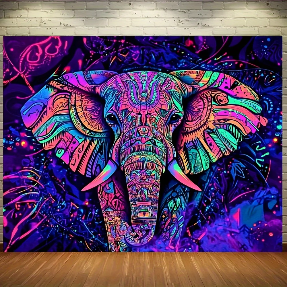 1 piece, Bohemian style Galaxy Elephant Mandala tapestry, polyester fabric, versatile indoor/outdoor decor
1 piece, Bohemian style Galaxy Elephant Mandala tapestry, polyester fabric, versatile indoor/outdoor decor