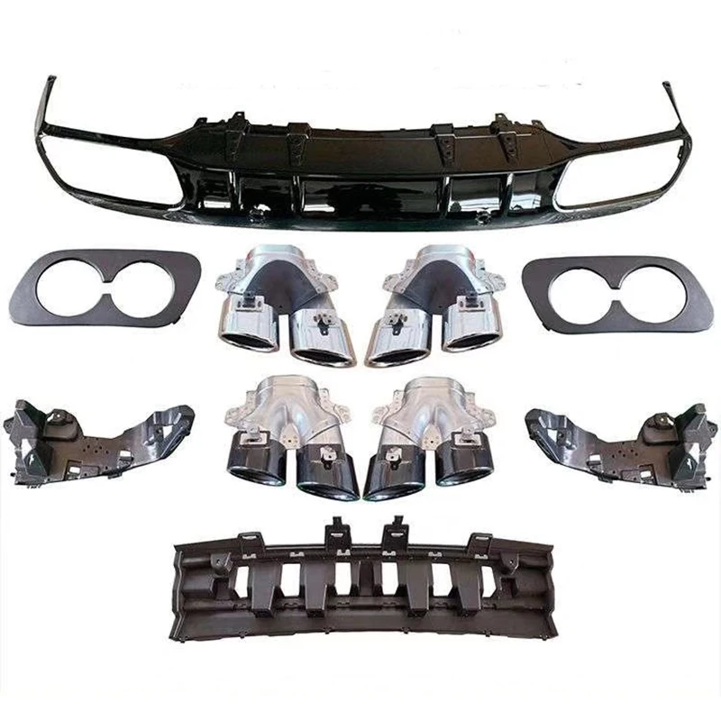 Rear Bumper Diffuser Lip For Mercedes-Benz C-Class W205 C43 C63 Coupe 2015-2019 with Exhaust Tips
Rear Bumper Diffuser Lip For Mercedes-Benz C-Class W205 C43 C63 Coupe 2015-2019 with Exhaust Tips