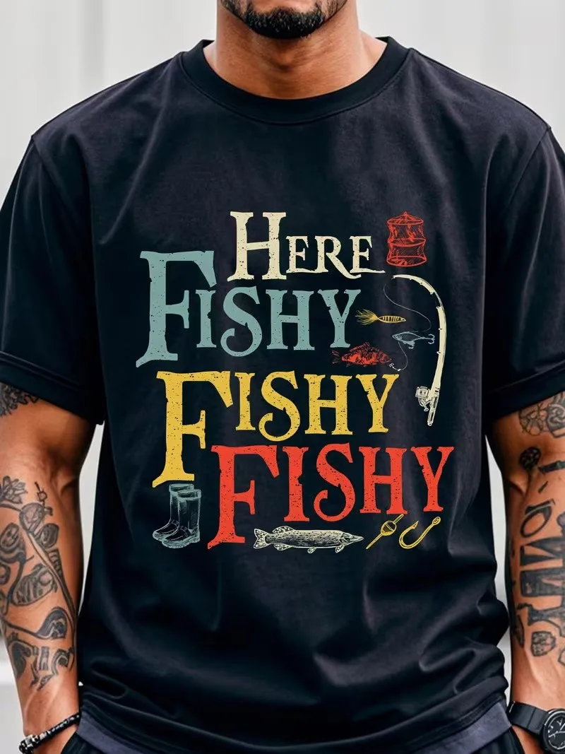 Fun Fish Design T-Shirt for Casual Wear
Fun Fish Design T-Shirt for Casual Wear