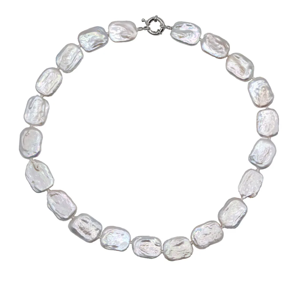 Women Necklace White Natural Freshwater Pearl Necklace Baroque Rectangular Pearl Custom Necklace Vintage Personality Jewelry
Women Necklace White Natural Freshwater Pearl Necklace Baroque Rectangular Pearl Custom Necklace Vintage Personality Jewelry