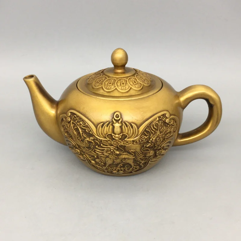 Brass Teapot Landscape Teapot Dragon Phoenix Qilin Teapot Creative Kettle Copper Ornament Home Office Decoration Wholesale
Brass Teapot Landscape Teapot Dragon Phoenix Qilin Teapot Creative Kettle Copper Ornament Home Office Decoration Wholesale