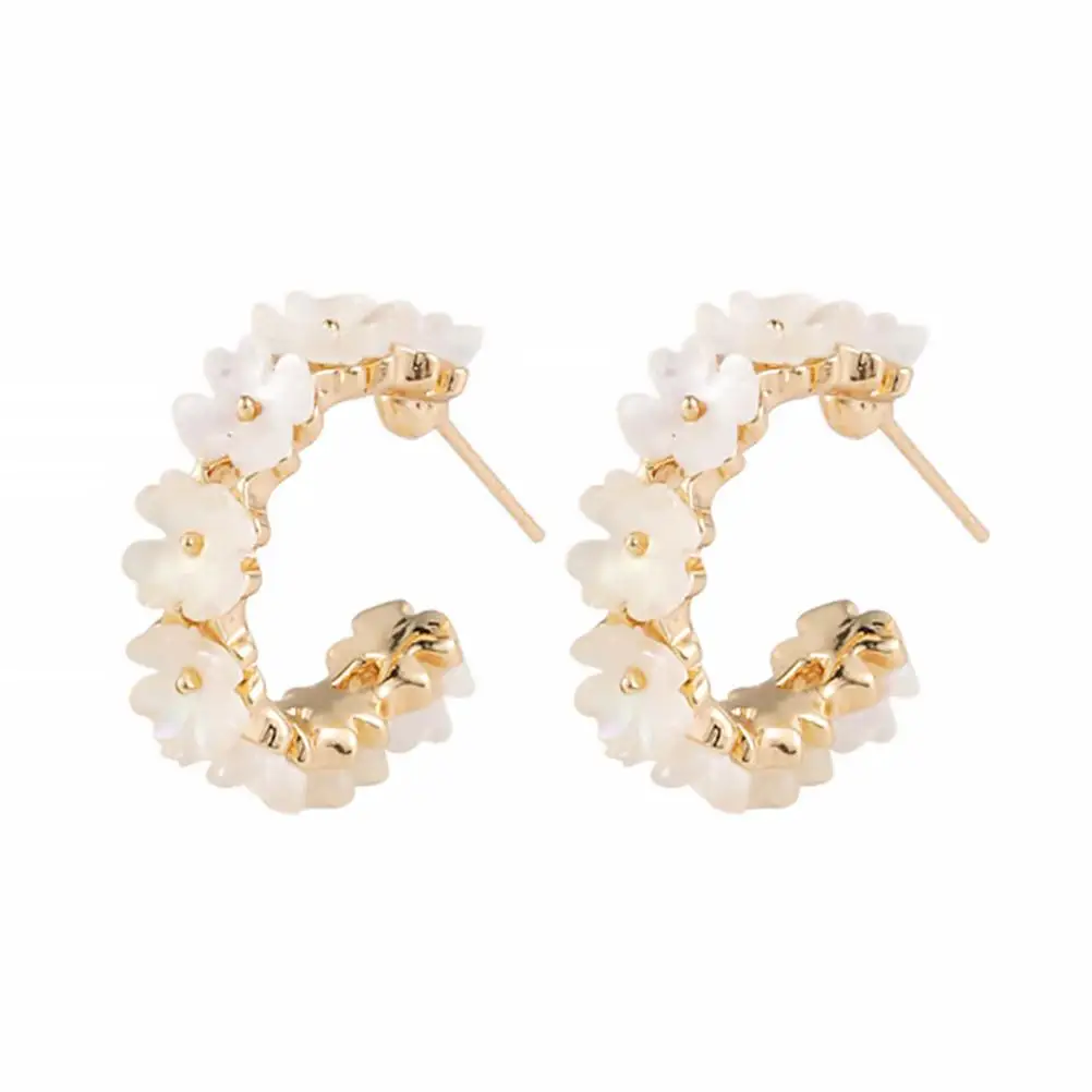 Metal Earrings Elegant Drop Ear Accessories Jewelry Shell Chic Earrings Flower Design Fashion Accessories Gifts
Metal Earrings Elegant Drop Ear Accessories Jewelry Shell Chic Earrings Flower Design Fashion Accessories Gifts