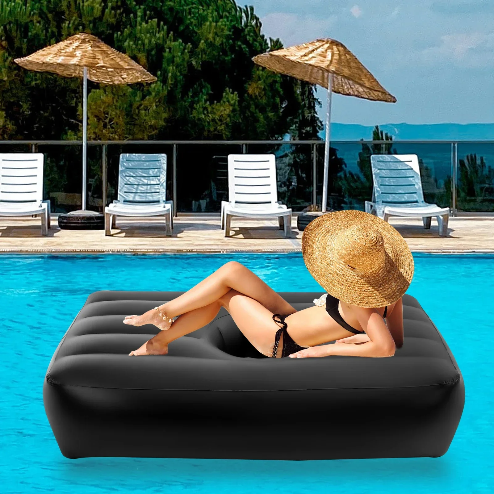 Inflatable Recovery Bed with Hole 72x40x17Inch Size Black Color Portable Foldable for Home Use Outdoor Camping Beach
Inflatable Recovery Bed with Hole 72x40x17Inch Size Black Color Portable Foldable for Home Use Outdoor Camping Beach