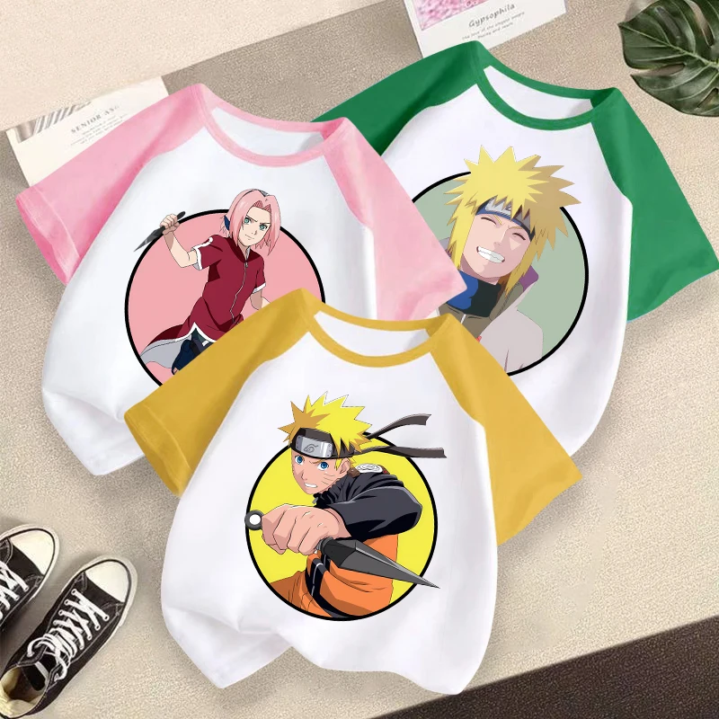 NARUTO Splicing Design T-shirts for Children Anime Cartoon Cute Short-sleeved Top Boys Girls Summer Outdoor Sports T-shirt Gifts
NARUTO Splicing Design T-shirts for Children Anime Cartoon Cute Short-sleeved Top Boys Girls Summer Outdoor Sports T-shirt Gifts